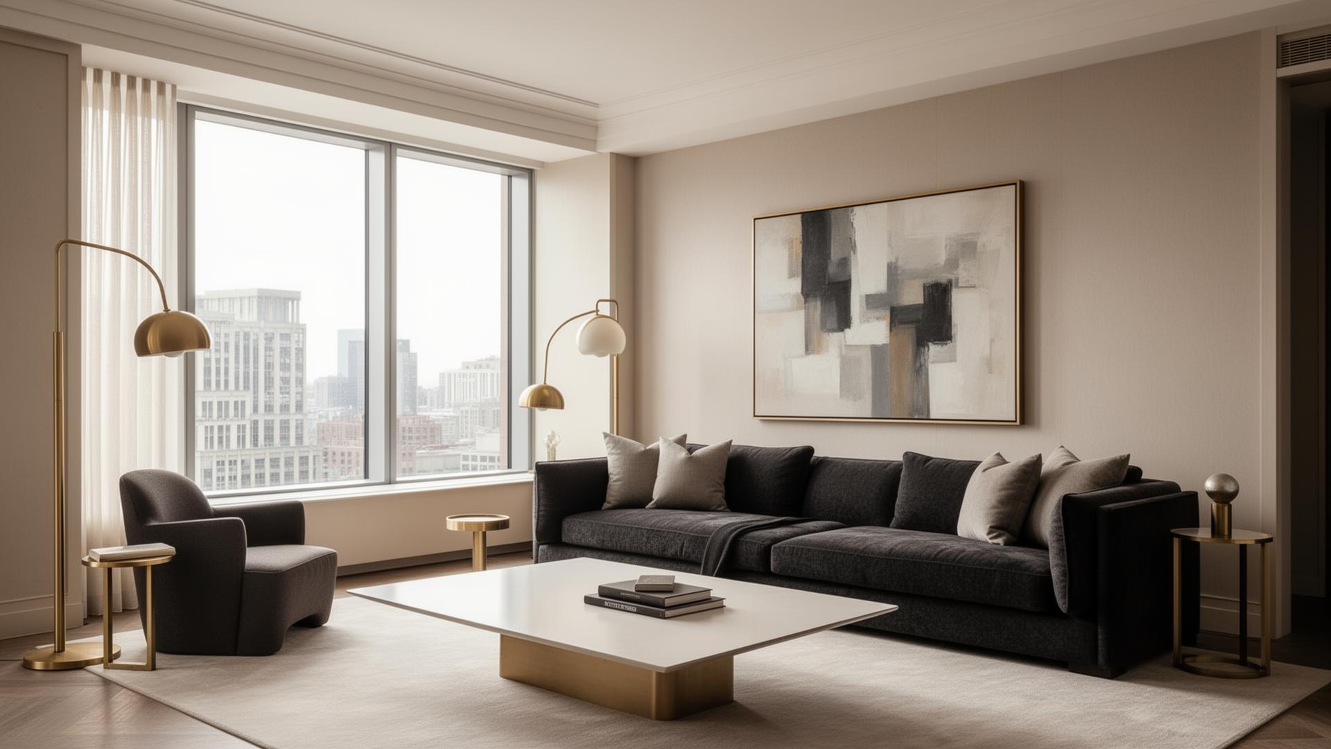 Interior of a furnished corporate housing residence